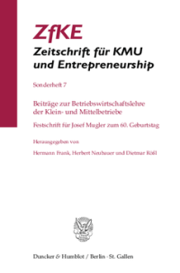 Beiträge zur Betriebswirtschaftslehre der Klein- und Mittelbetriebe