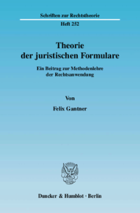 Theorie der juristischen Formulare