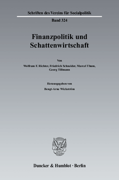 Finanzpolitik und Schattenwirtschaft