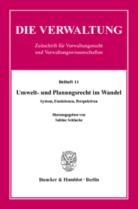 Umwelt- und Planungsrecht im Wandel