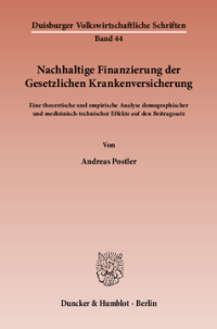 Nachhaltige Finanzierung der Gesetzlichen Krankenversicherung