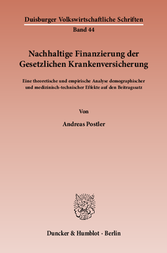 Nachhaltige Finanzierung der Gesetzlichen Krankenversicherung Nachhaltige Finanzierung der Gesetzlichen Krankenversicherung