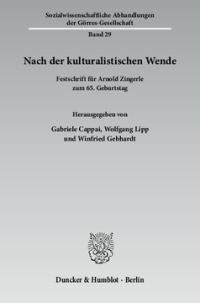 Nach der kulturalistischen Wende