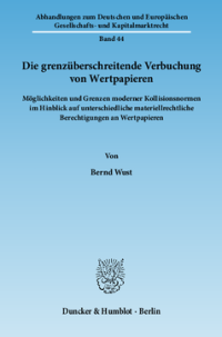 Die grenzüberschreitende Verbuchung von Wertpapieren