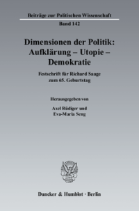 Dimensionen der Politik: Aufklärung – Utopie – Demokratie