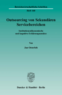 Outsourcing von Sekundären Servicebereichen