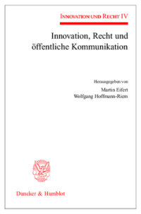 Innovation, Recht und öffentliche Kommunikation