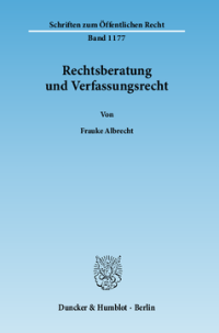 Rechtsberatung und Verfassungsrecht