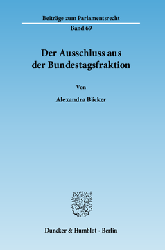 Der Ausschluss aus der Bundestagsfraktion