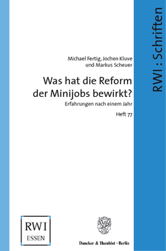 Was hat die Reform der Minijobs bewirkt?
