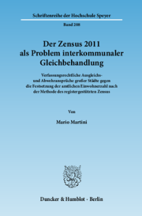 Der Zensus 2011 als Problem interkommunaler Gleichbehandlung