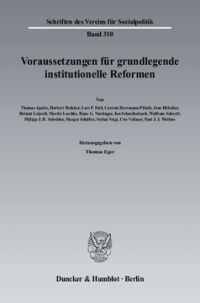 Voraussetzungen für grundlegende institutionelle Reformen