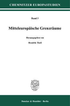 Mitteleuropäische Grenzräume Mitteleuropäische Grenzräume