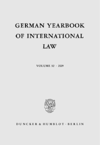 German Yearbook of International Law / Jahrbuch für Internationales Recht