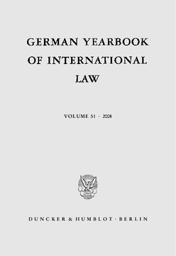 German Yearbook of International Law / Jahrbuch für Internationales Recht