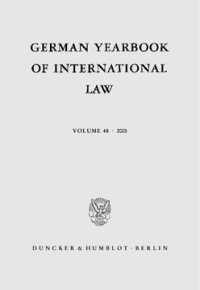 German Yearbook of International Law / Jahrbuch für Internationales Recht