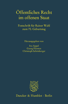 Öffentliches Recht im offenen Staat Öffentliches Recht im offenen Staat