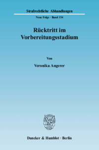 Rücktritt im Vorbereitungsstadium