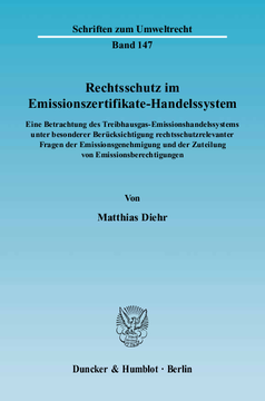 Rechtsschutz im Emissionszertifikate-Handelssystem