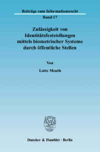 Zulässigkeit von Identitätsfeststellungen mittels biometrischer Systeme durch öffentliche Stellen