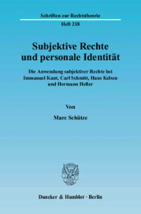 Subjektive Rechte und personale Identität