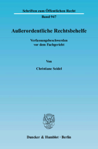 Außerordentliche Rechtsbehelfe