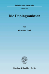 Die Dopingsanktion