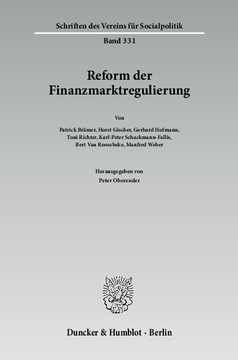 Reform der Finanzmarktregulierung