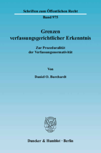 Grenzen verfassungsgerichtlicher Erkenntnis