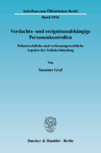 Verdachts- und ereignisunabhängige Personenkontrollen
