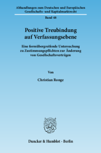 Positive Treubindung auf Verfassungsebene
