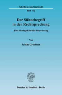 Der Sühnebegriff in der Rechtsprechung