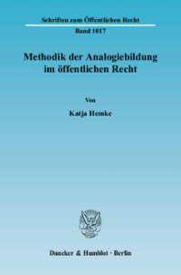 Methodik der Analogiebildung im öffentlichen Recht