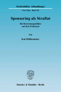 Sponsoring als Straftat