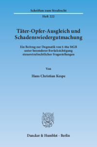 Täter-Opfer-Ausgleich und Schadenswiedergutmachung