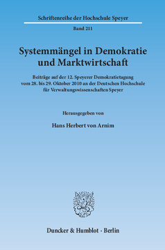 Systemmängel in Demokratie und Marktwirtschaft