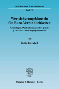 Wertsicherungsklauseln für Euro-Verbindlichkeiten