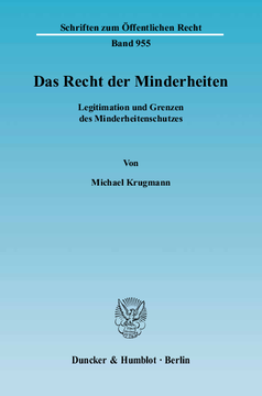Das Recht der Minderheiten Das Recht der Minderheiten
