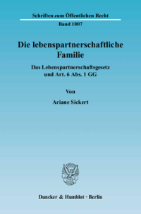 Die lebenspartnerschaftliche Familie
