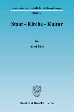 Staat - Kirche - Kultur Staat - Kirche - Kultur