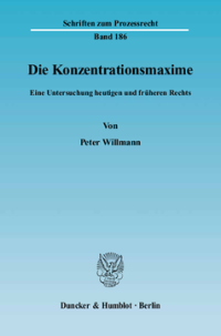 Die Konzentrationsmaxime
