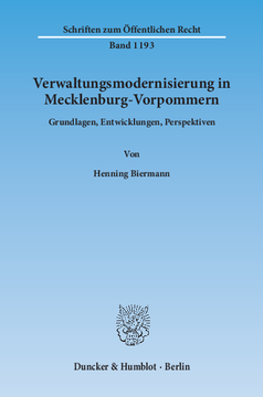 Verwaltungsmodernisierung in Mecklenburg-Vorpommern Verwaltungsmodernisierung in Mecklenburg-Vorpommern