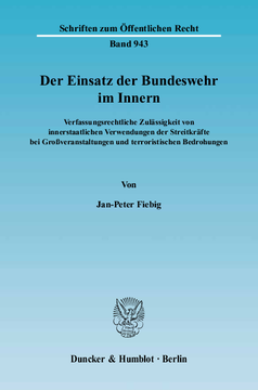 Der Einsatz der Bundeswehr im Innern Der Einsatz der Bundeswehr im Innern