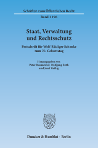 Staat, Verwaltung und Rechtsschutz