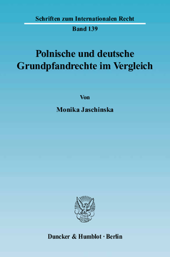 Polnische und deutsche Grundpfandrechte im Vergleich