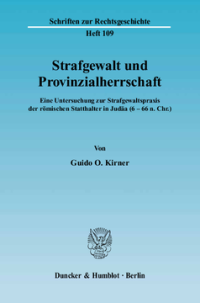 Strafgewalt und Provinzialherrschaft