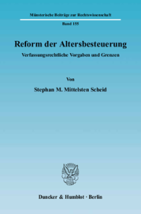 Reform der Altersbesteuerung