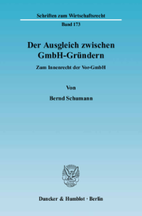 Der Ausgleich zwischen GmbH-Gründern
