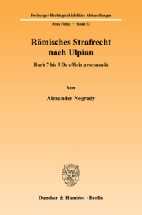 Römisches Strafrecht nach Ulpian