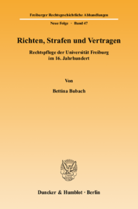 Richten, Strafen und Vertragen